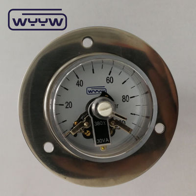 fabbrica di alta qualità direttamente fornire 60mm in acciaio inossidabile contatto elettrico contraente manometro di pressione