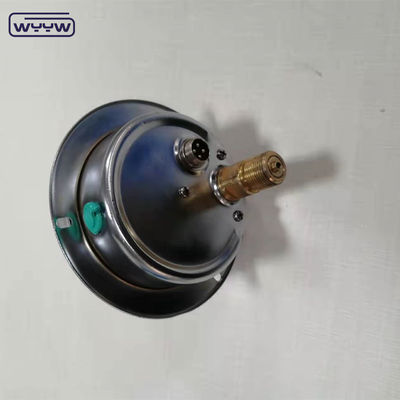 0-1MPa Misuratore di pressione di contatto elettrico, Misuratore di pressione riempito di olio di silicone con flange