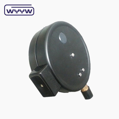 Gauge di pressione di contatto elettrico standard 60 mm Materiale in acciaio nero / acciaio inossidabile
