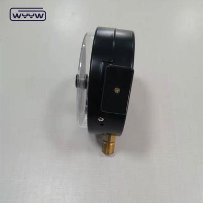 1.6MPa cassa in acciaio nero 1/2&quot;bsp M20X1.5 6 pollici contatto elettrico manometro di pressione a doppia scala prezzo