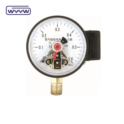 NO+NO Cassa in acciaio nero 1.6MPa 100mm 380V Manometro di contatto elettrico Manometro di pressione AC