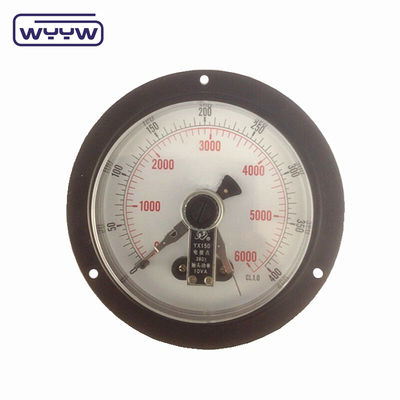 WYYW Misuratore di pressione di contatto elettrico montato sul retro con flangia anteriore