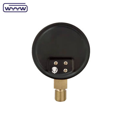 KPa manometro a bassa pressione WYYW 4 pollici 100mm cassa in acciaio nero fondo di ingresso fiocchi mbar cmh2o manometro