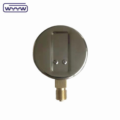 Cassa in acciaio inossidabile da 63 mm fondo mbar kpa manometro a fiocco