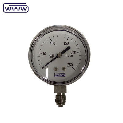 MMWC &amp; Mbar 63 mm Manometro di pressione capsula Materiale in acciaio inossidabile