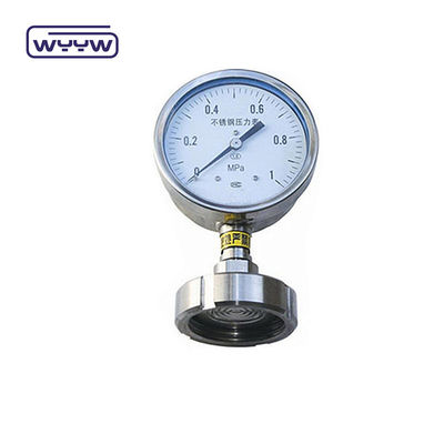 Pressometro per diaframma di 60 mm SS316 Pressometro industriale