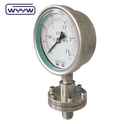 1/2 NPT BSP Basse Pressioni Diaframma Misuratore di pressione Acciaio inossidabile