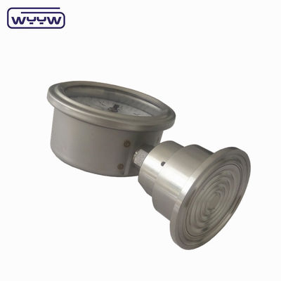 Manometro di pressione del diaframma industriale OEM Cassa SS316