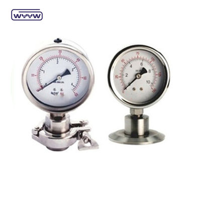 Manometro di pressione del diaframma industriale OEM Cassa SS316