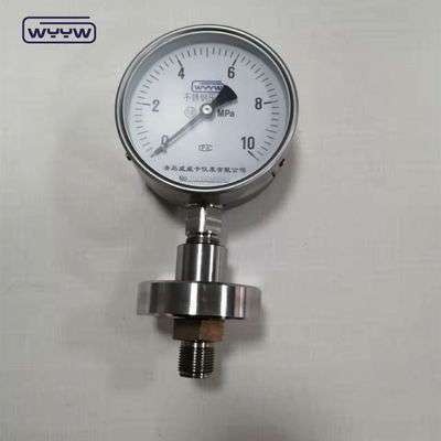 Tutti gli indicatori di pressione in acciaio inossidabile con flange omologati CE