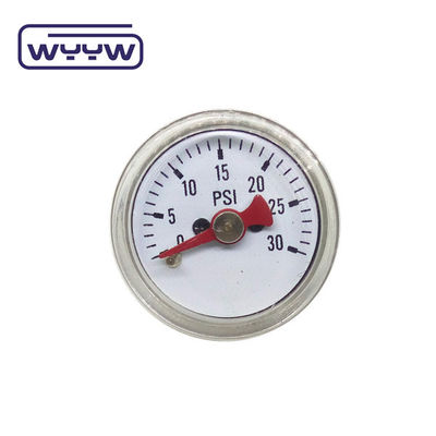30 mm 1/8&quot; Bsp Mini Pressure Gauge 4500 Psi Materiale in ottone cromato