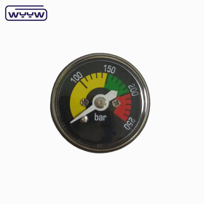 250 bar 300 bar 1 pollice 25 mm Mini manometro di pressione M10X1