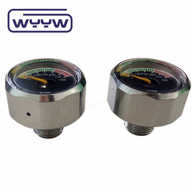 22 mm mini manometro 1/8bspp gas flowmeter pcp inline dive gauge bar scuba pressure gauge
