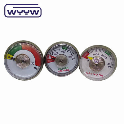 OEM Mini manometro di pressione 38mm Manometro di pressione per estintori in acciaio