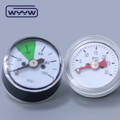 Manometro di misura della pressione da 23 mm montato sul retro per accessori per estintori