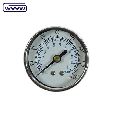Utilizzo a secco Nessun olio di ritorno Montare manometro di pressione 160 Psi aria 60mm SS manometro di pressione