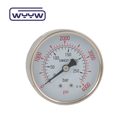 Utilizzo a secco Nessun olio di ritorno Montare manometro di pressione 160 Psi aria 60mm SS manometro di pressione