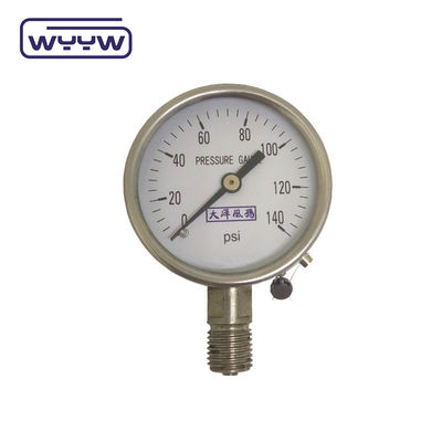 Pressometro in acciaio inossidabile radicale secco 60 mm montato sul retro