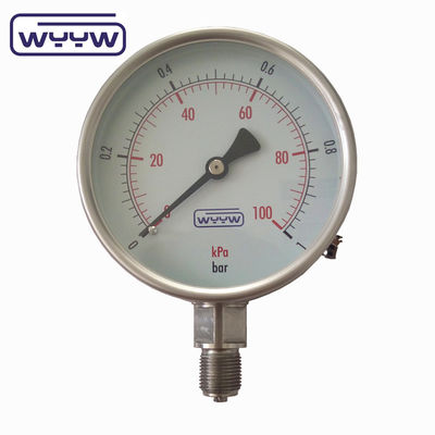 Test di pressione in acciaio inossidabile secco 100 mm OEM ODM OBM personalizzato