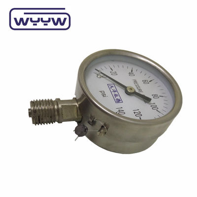 Misuratore di pressione del tubo Bourdon da 60 mm senza olio Misuratore di pressione dell'ossigeno