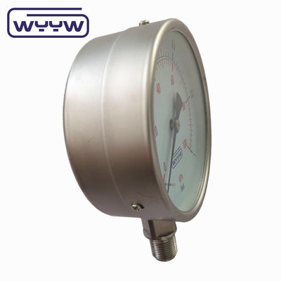 4&quot; Non utilizzare olio 100mm Manometro di pressione dell'aria Materiale in acciaio inossidabile