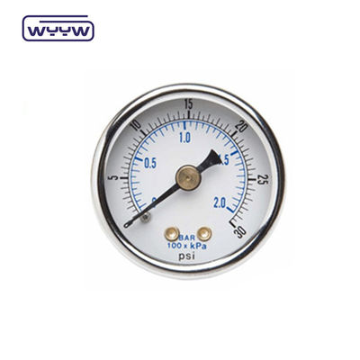 Pressometro in acciaio inossidabile a secco 60 mm Manometro manometro