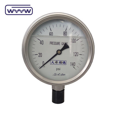 SS304 0-100Bar PSI 63mm 100mm Manometro di pressione della glicerina Glicerina riempita