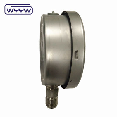 100mm 4 pollici kgf/cm2 psi doppia bilancia tutti in acciaio inossidabile manometro di pressione dell'olio produttore in Cina