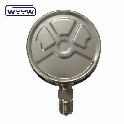 100mm 4 pollici kgf/cm2 psi doppia bilancia tutti in acciaio inossidabile manometro di pressione dell'olio produttore in Cina