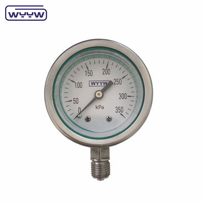Manometro ad alta pressione 1/4 &quot;BSP 2,5 pollici di olio di riempimento in acciaio inossidabile 600bar manometri di pressione idraulica
