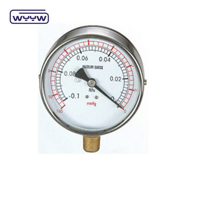 Silicone 4 pollici anello Bezel Pressure Gauge 100mm Dial Bottom Mount