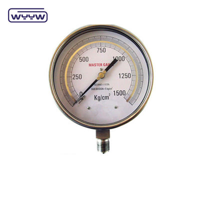 Indicatore di pressione riempito di liquido a montaggio inferiore Standard EN 837-1 YTN-100