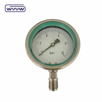 ss304 filone speciale, manometro ad alta pressione da 1000 bar, riempito di olio da 4&quot;
