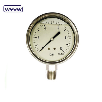 ss304 filone speciale, manometro ad alta pressione da 1000 bar, riempito di olio da 4&quot;