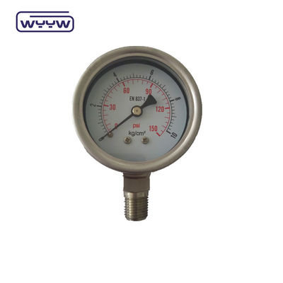 EN837-1 manometro di pressione da 63 mm per la cornice dell'olio della baionetta