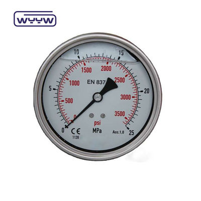 2.5&quot; Manometro di pressione liquido di acciaio inossidabile Manometro di pressione di glicerina