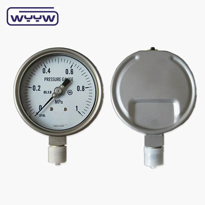 2.5&quot; SS304 Massimetro ad alta pressione riempito di olio Psi 2,5% 1,6% Precisione