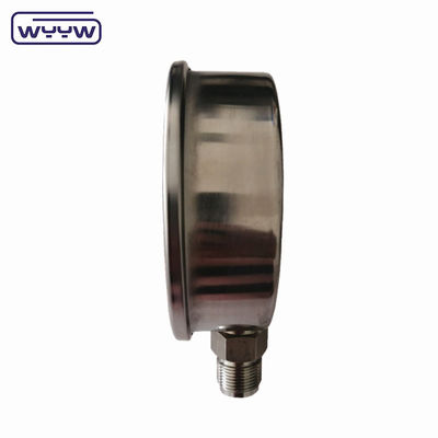 4 pollici di acciaio inossidabile oleo riempito manometro con 2,5%/1,6% di precisione e 1/4''PT/NPT/G/M filo