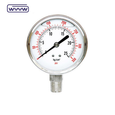 2.5&quot; prezzo del manometro industriale riempito di olio