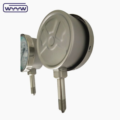 Misuratore di pressione industriale in acciaio inossidabile riempito di olio da 4&quot; 100 mm