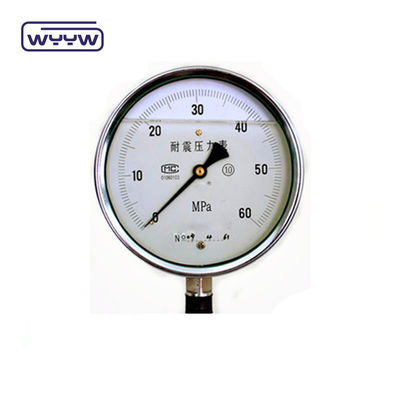 60 mm SS304 Manometro di pressione del tubo U riempito di liquido industriale