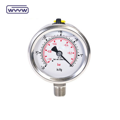 60 mm SS304 Manometro di pressione del tubo U riempito di liquido industriale