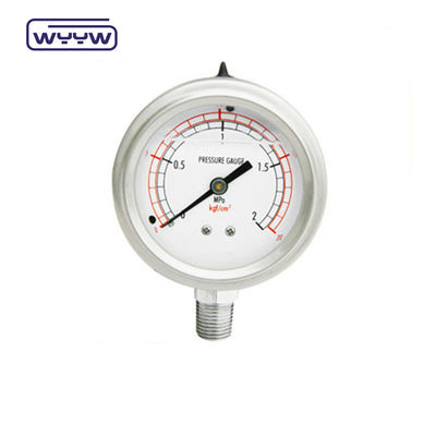 60 mm SS304 Manometro di pressione del tubo U riempito di liquido industriale
