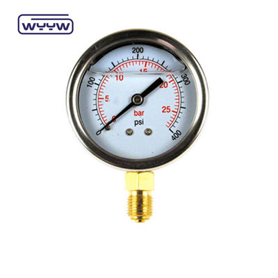 Manometro manometro glicerine riempimento 10 bar G1/4 &quot; connessione inferiore