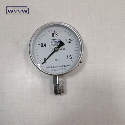 Indicatore di pressione in acciaio inossidabile Fondo secco 1/2&quot; Bsp.