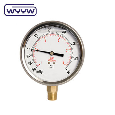 Misuratore di pressione composto Manometro di vuoto e pressione positiva 63 mm 100 mm