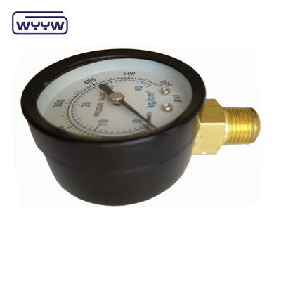 Misuratore di pressione a secco Verticale 2,5" Misuratore di pressione dell'aria Bar Psi Double Scale