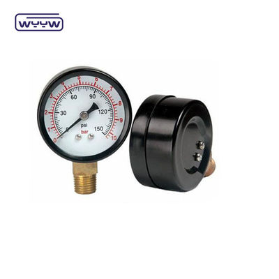 Misuratore di pressione a secco Verticale 2,5" Misuratore di pressione dell'aria Bar Psi Double Scale