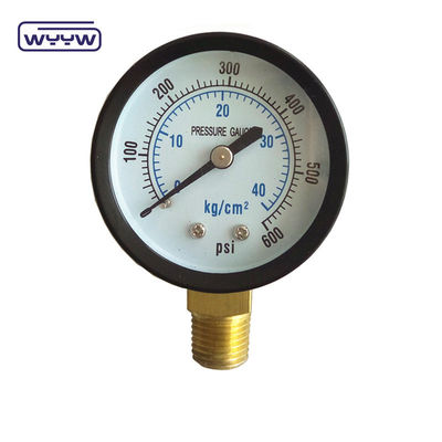 Misuratore di pressione a secco Verticale 2,5" Misuratore di pressione dell'aria Bar Psi Double Scale