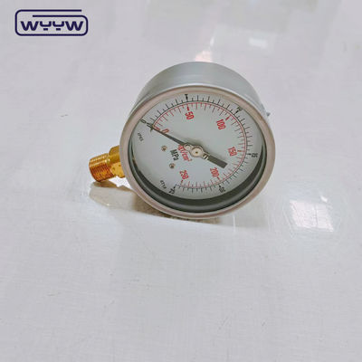 Cassa in acciaio inossidabile a bezzello Manometro pressione del gas 0-25MPa 0-250kgf/Cm2